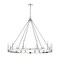 Z-Lite Barclay Chandelier, 12-Light, 48 In.W x 39 In.H, Polished Nickel/Polished Nickel 482R-12PN - alternate 7